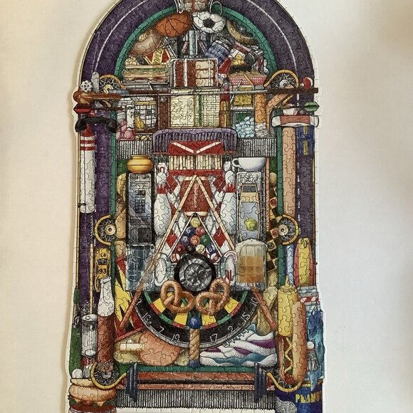 Jumpin’ Jukebox by Great American Puzzles, Shaped Pieces, Cork Back, Ex. Cond - Picture 1 of 7